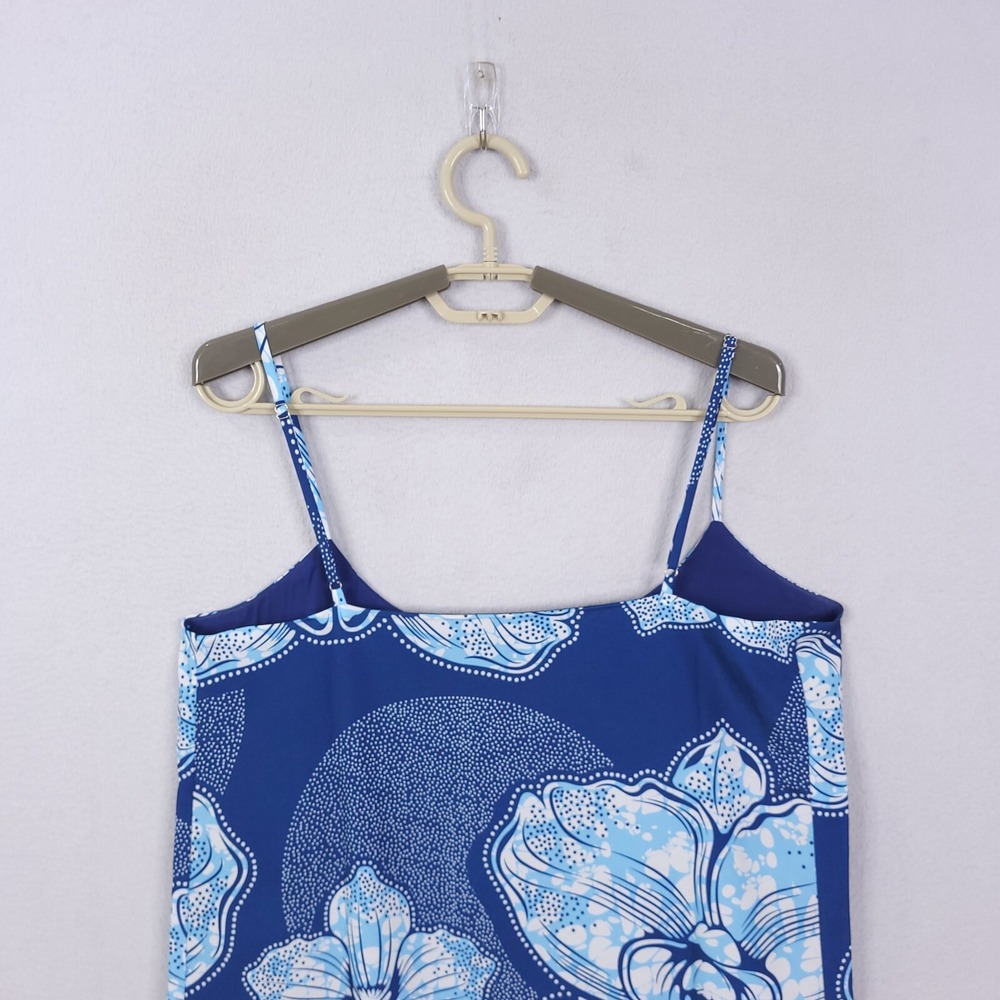 Jean Pierre Klifa Petals Blue Mini Dress Women's Size Small‎ Floral - Picture 5 of 12